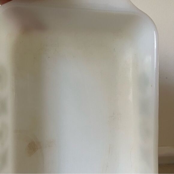 vintage Fire-king Anchor Hocking milk glass baking dish - Picture 5 of 11